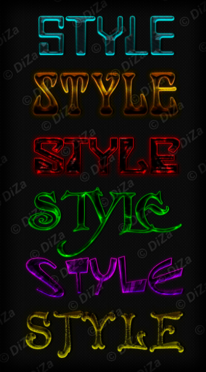 Text styles by DiZa